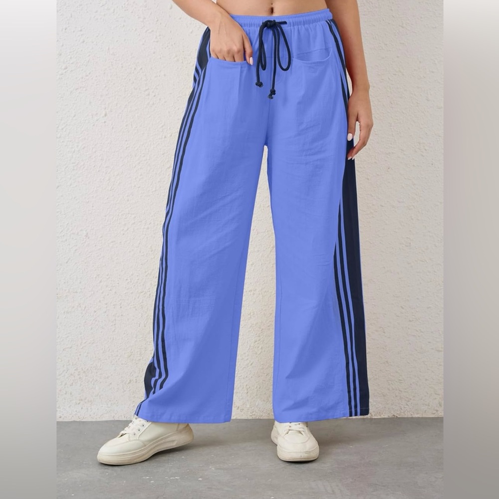 Blue Track Pants - Picture 2 of 7